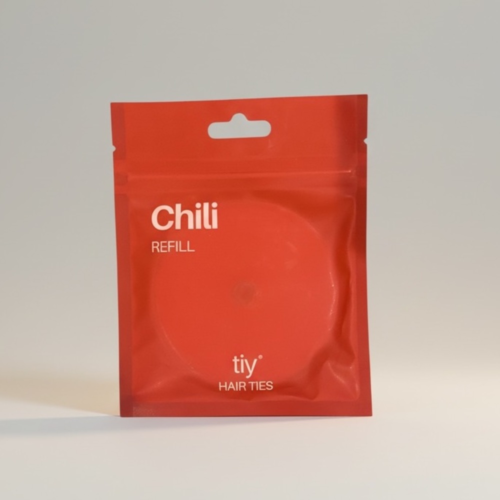 TIY Hair Ties Chili Refill Red Elastic Cords